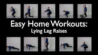 Easy Home Workouts – Lying Leg Raises