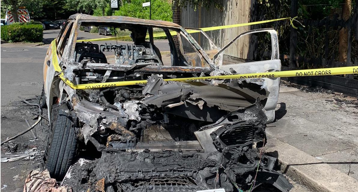 Residents Shocked By Car Explosion In Chiswick